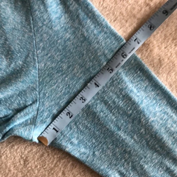 Aeropostale baby blue heather zip up tee shirt hoodie - Picture 7 of 7